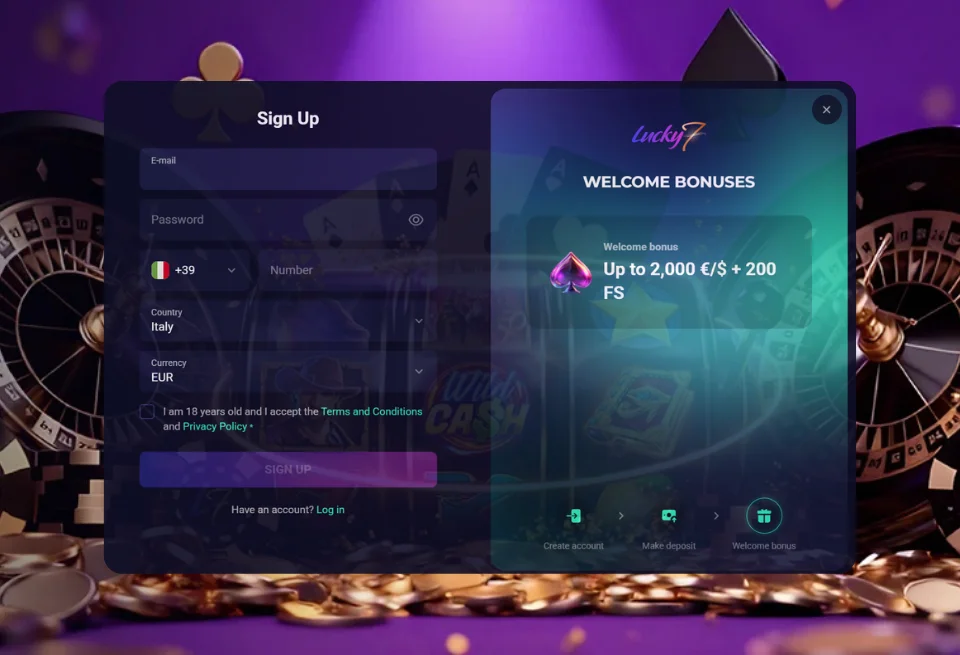 Lucky7even registratie